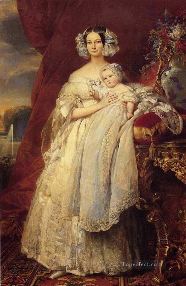 Helene Louise Elizabeth de Mecklembourg Schwerin royalty portrait Franz Xaver Winterhalter Oil Paintings